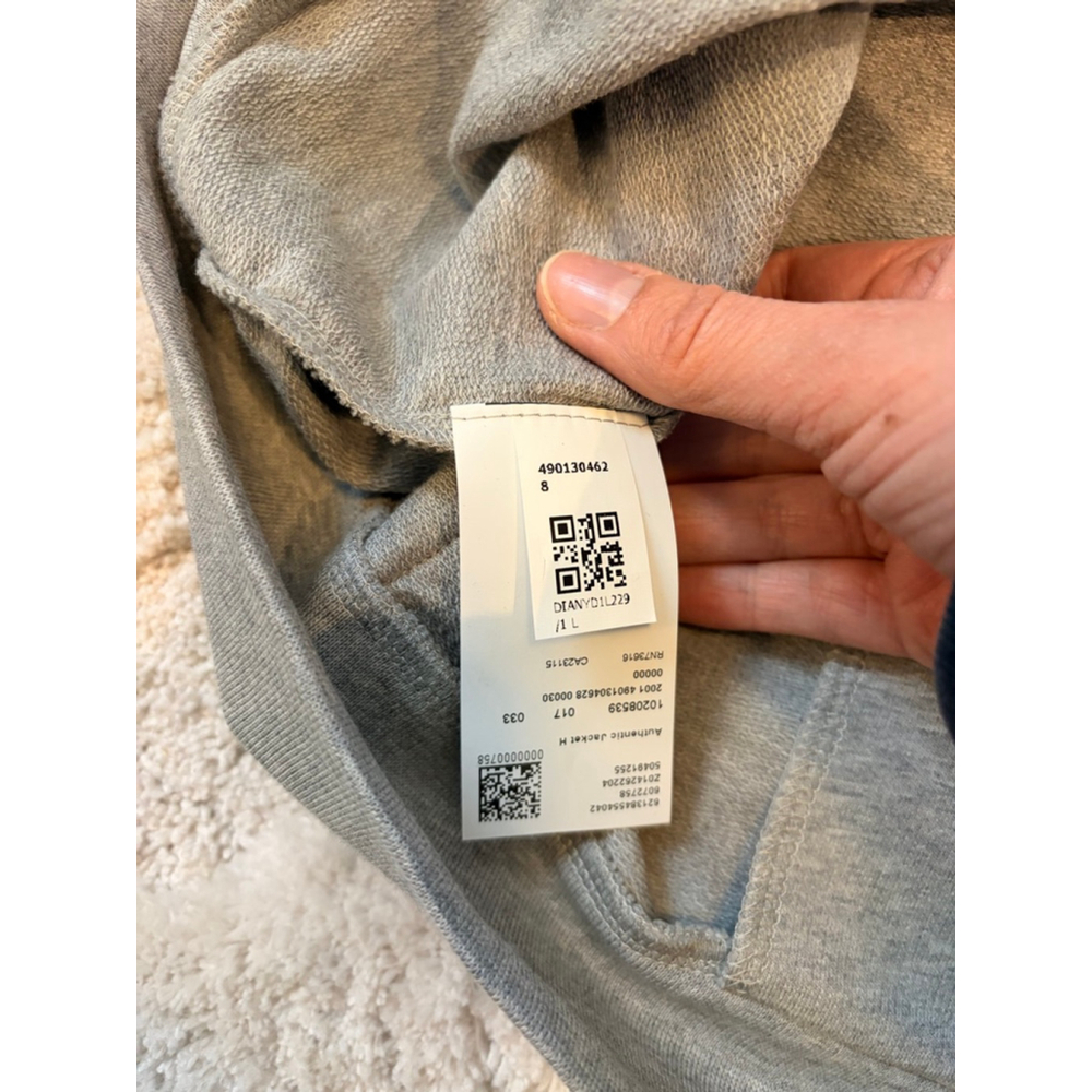 BOSS Authentic Full Zip Hoodie Gray Large NWT🛍️ - Picture 6 of 7